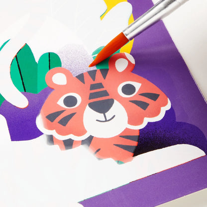 Kit pictură, Magic Water-Reveal - Rainforest Friends - Mudpuppy