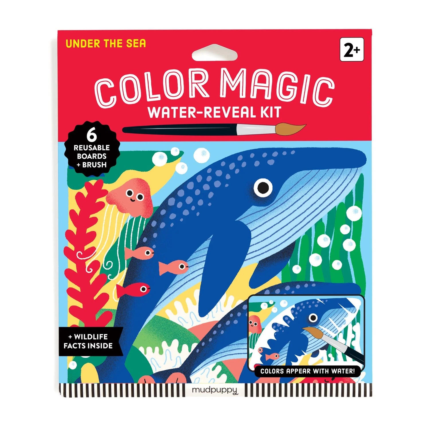 Kit pictură, Magic Water-Reveal - Under the Sea - Mudpuppy