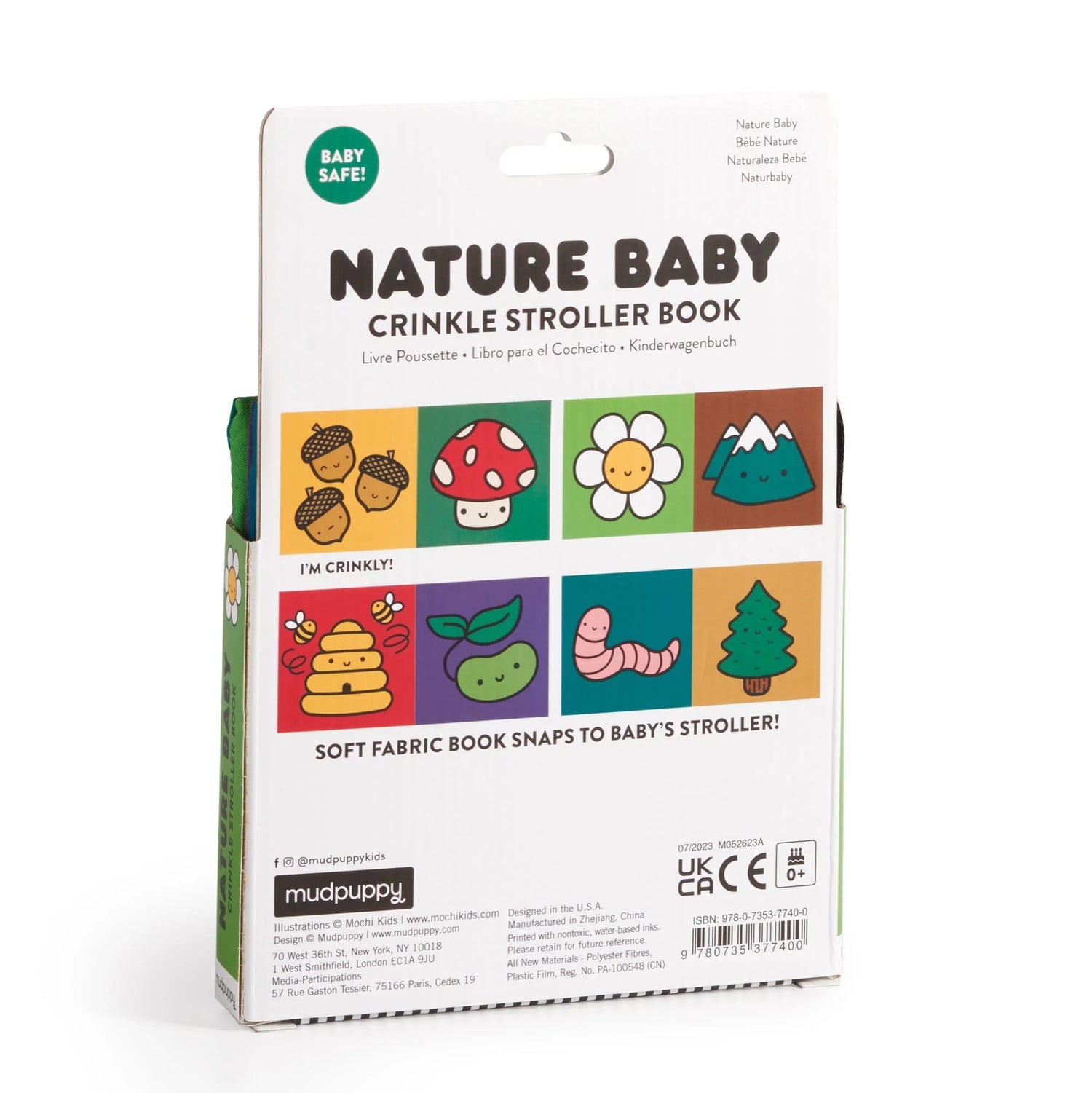 Carte senzoriala pentru carucior - Nature Baby - Mudpuppy