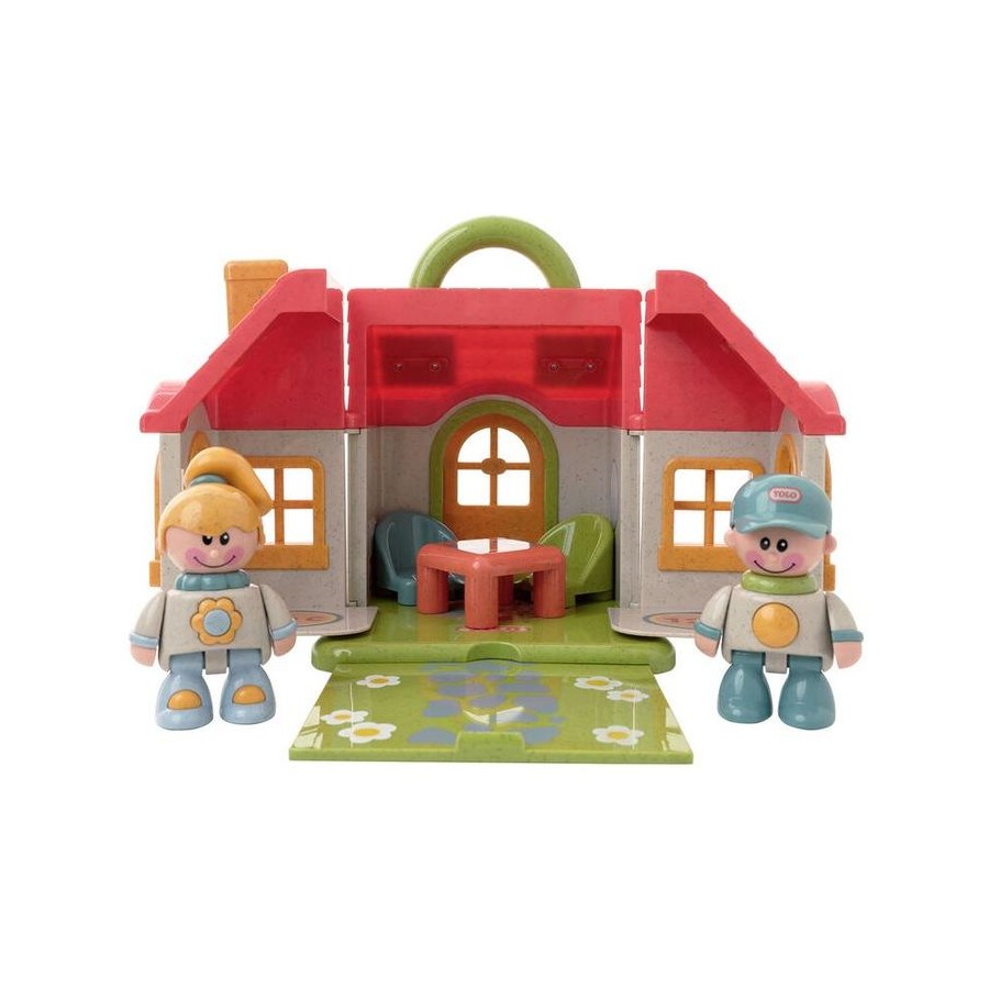 Set de joaca pliabil - Farm House, accesorii + personaje - Tolo Bio