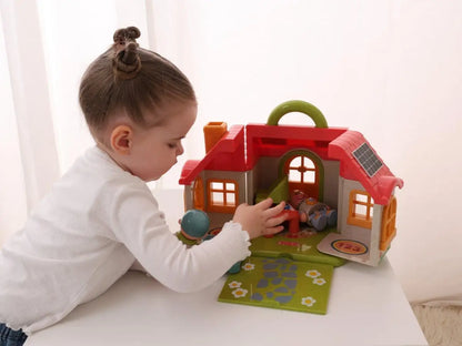 Set de joaca pliabil - Farm House, accesorii + personaje - Tolo Bio