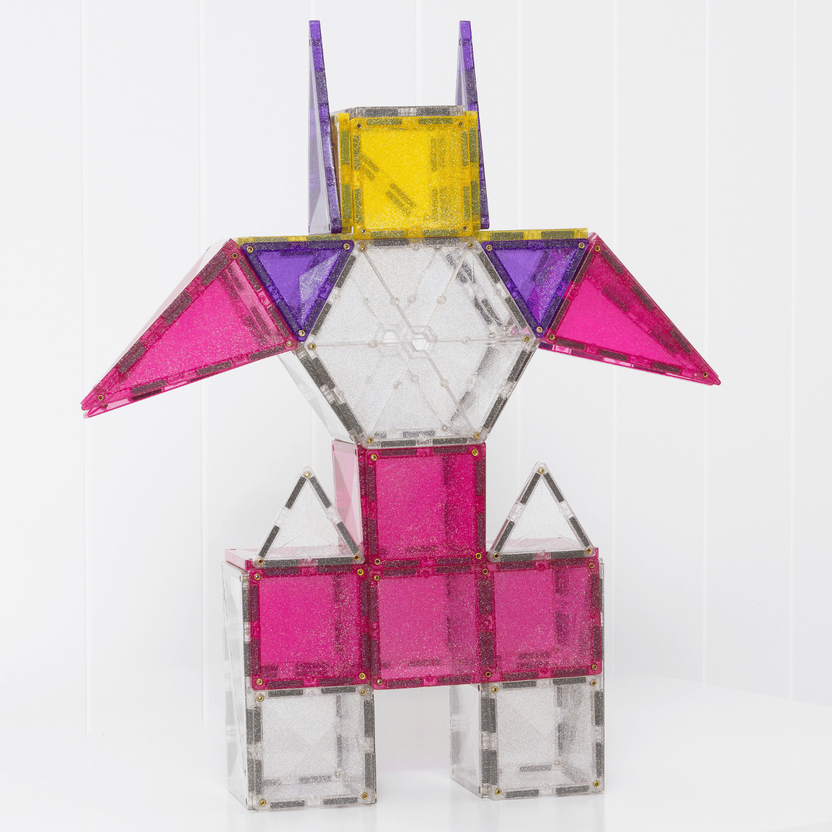 Set constructie magnetic, 56 piese - Glitter Unicorn Pack – Connetix