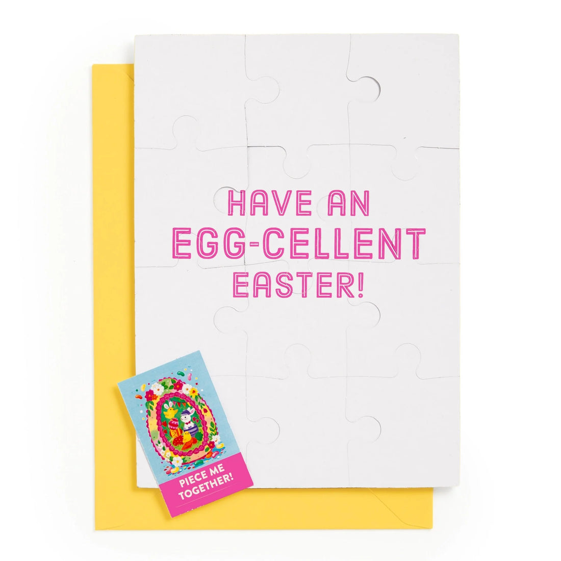 Puzzle felicitare - Egg-cellent Easter - Mudpuppy
