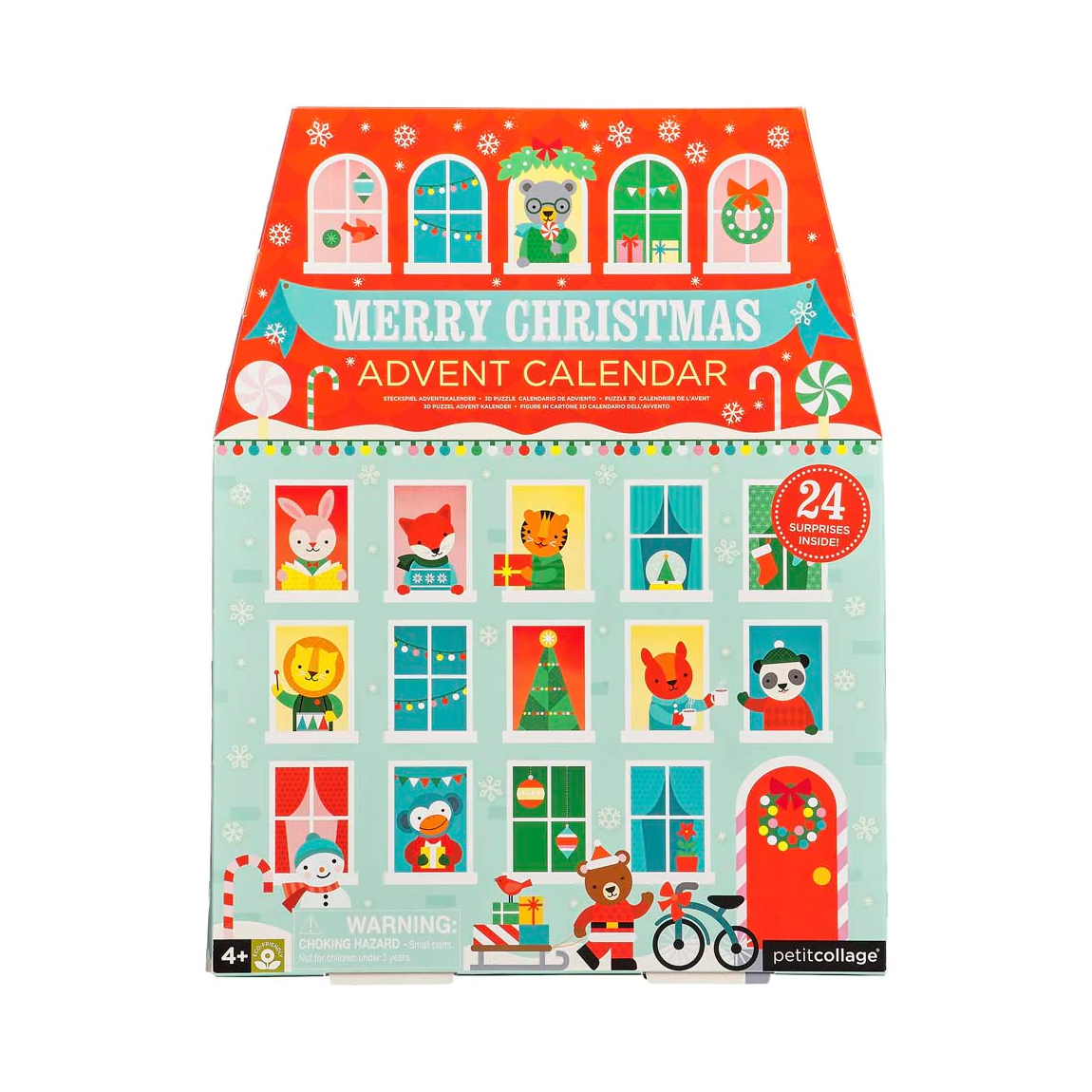 In asteptarea Craciunului - Pop-Out House, calendar Advent - Petit Collage