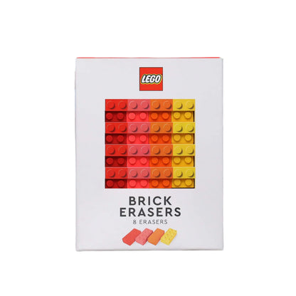 Set radiere, 8 buc - Brick Erasers, Touch Of Red - LEGO