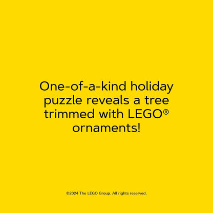 Puzzle colaborativ, 4 x 100 piese - Christmas Tree - LEGO