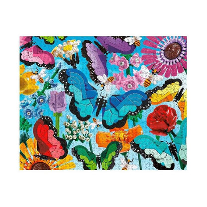 Puzzle de podea, 1000 piese - Butterflies &amp; Blooms - LEGO