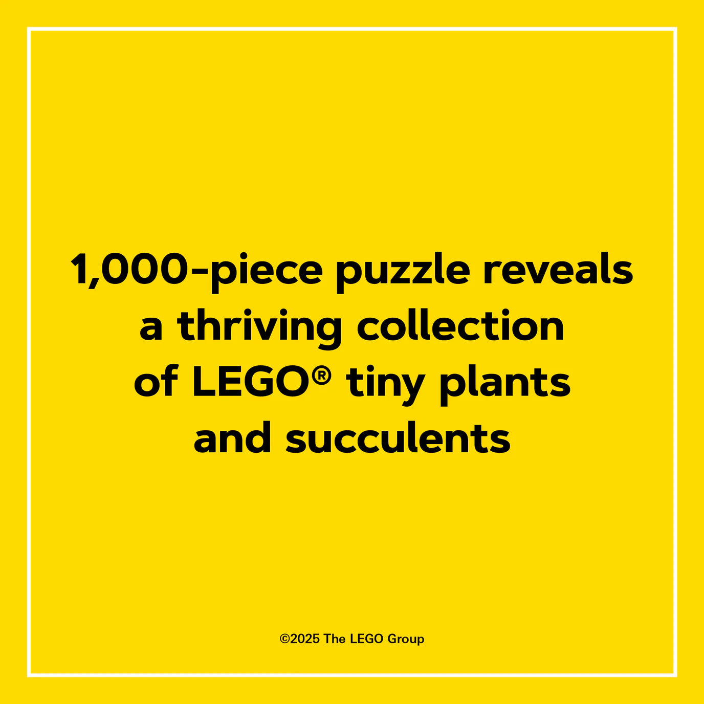 Puzzle de podea, 1000 piese - Tiny Garden - LEGO
