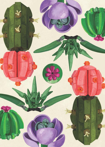 Carti de joc, 2 pachete - Botanical Cards - LEGO