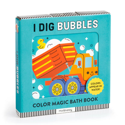 Carte pentru baie - I Dig Bubbles, Magic Color - Mudpuppy