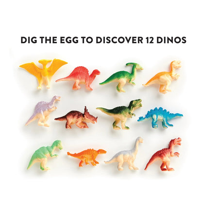 Cele 12 figurine colorate de descoperit în oul Giant Dino Dig