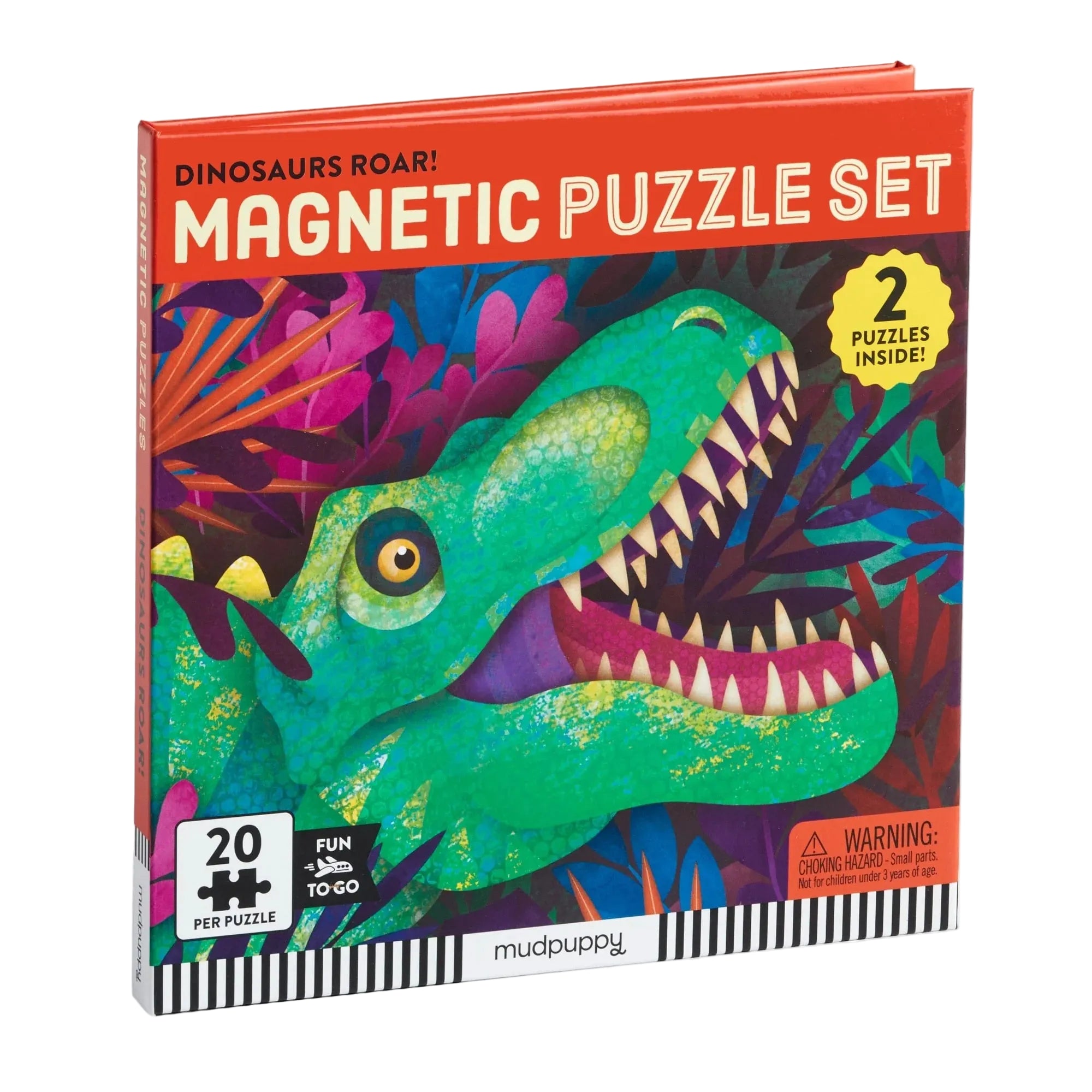 Puzzle magnetic, 2 în 1 - Dinosaur Roar! - Mudpuppy