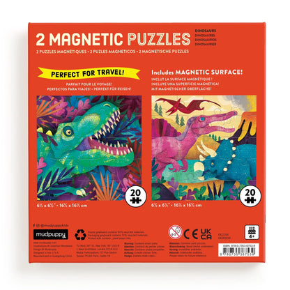 Puzzle magnetic, 2 în 1 - Dinosaur Roar! - Mudpuppy