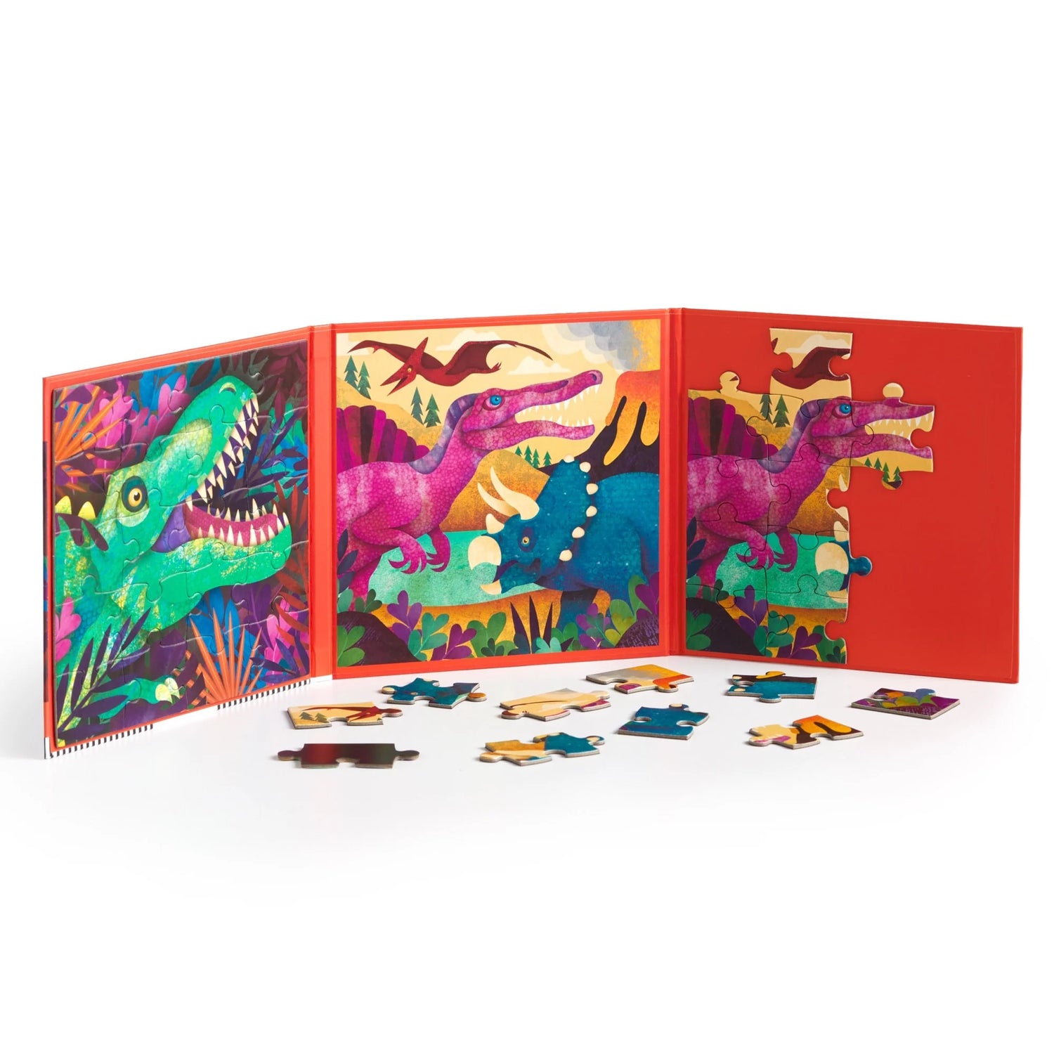 Puzzle magnetic, 2 în 1 - Dinosaur Roar! - Mudpuppy