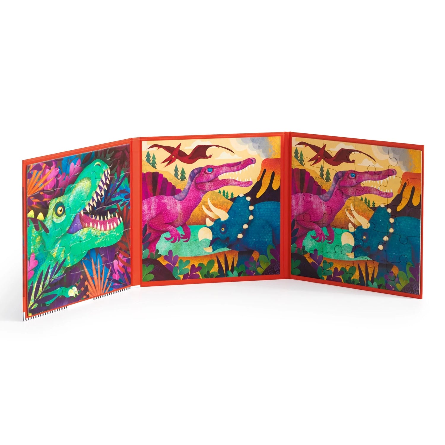 Puzzle magnetic, 2 în 1 - Dinosaur Roar! - Mudpuppy