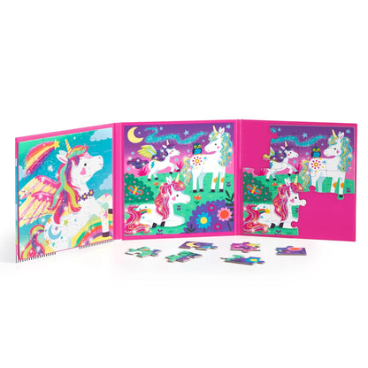 Puzzle magnetic, 2 în 1 - Unicorn Dreams - Mudpuppy