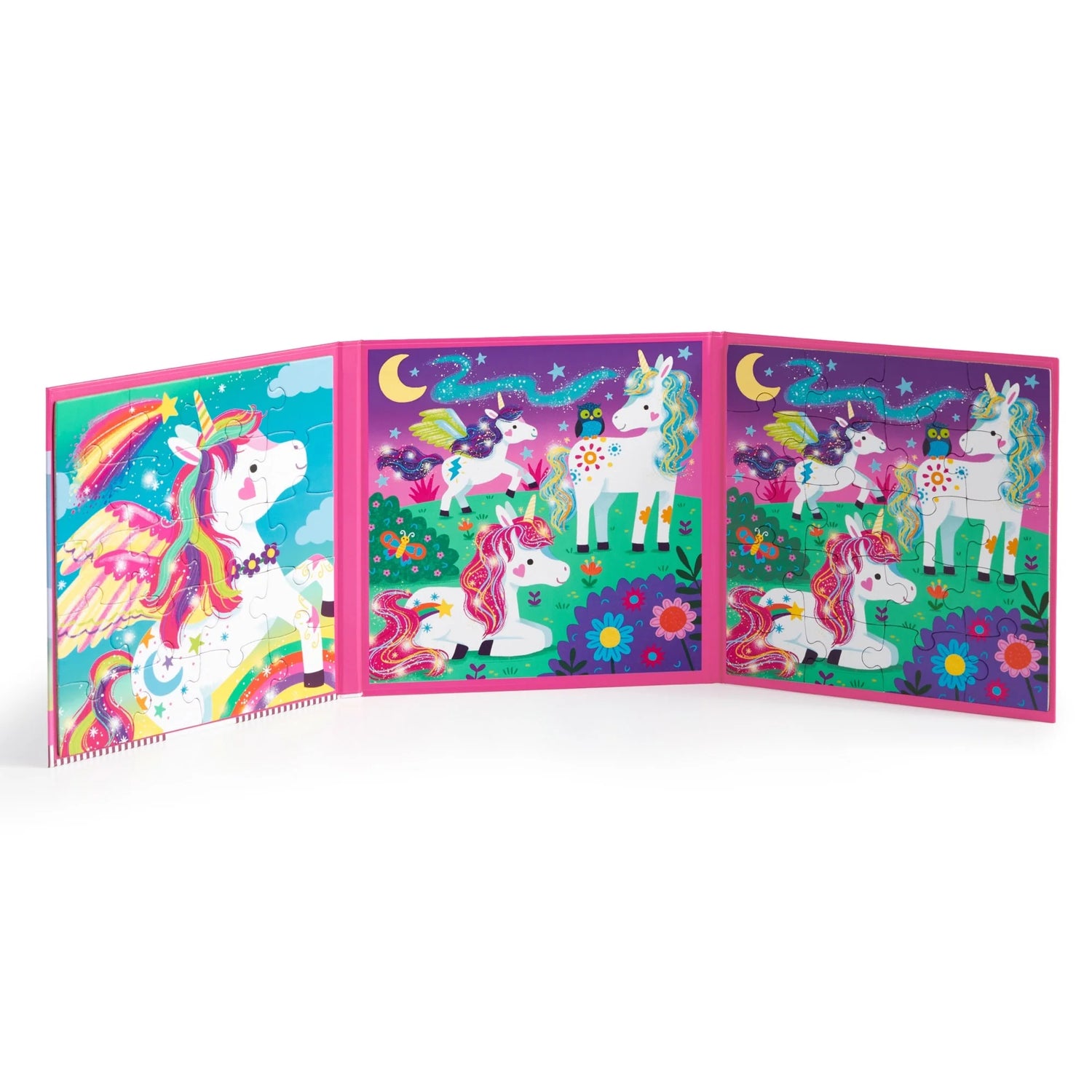 Puzzle magnetic, 2 în 1 - Unicorn Dreams - Mudpuppy
