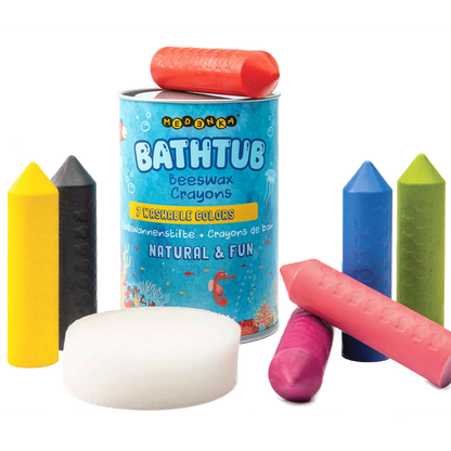 Creioane pentru baie din ceara de albine, 7 culori – Bathtub Crayons - Medenka
