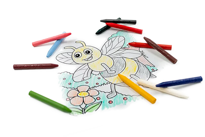 Creioane subtiri din ceara de albine, 12 culori – Classic - Medenka