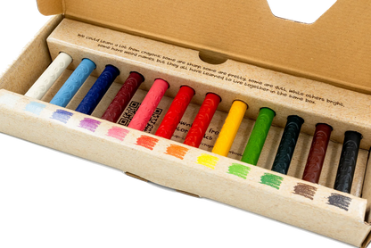 Creioane subtiri din ceara de albine, 12 culori – Classic - Medenka