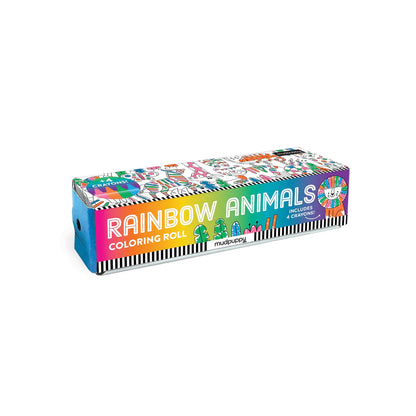 Rola de hartie pentru colorat – Rainbow Animals – Mudpuppy