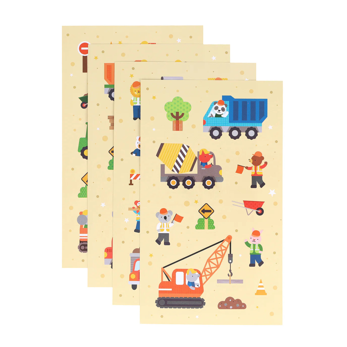 Mini set creativitate, 50+ stickere – Little Builders – Petit Collage