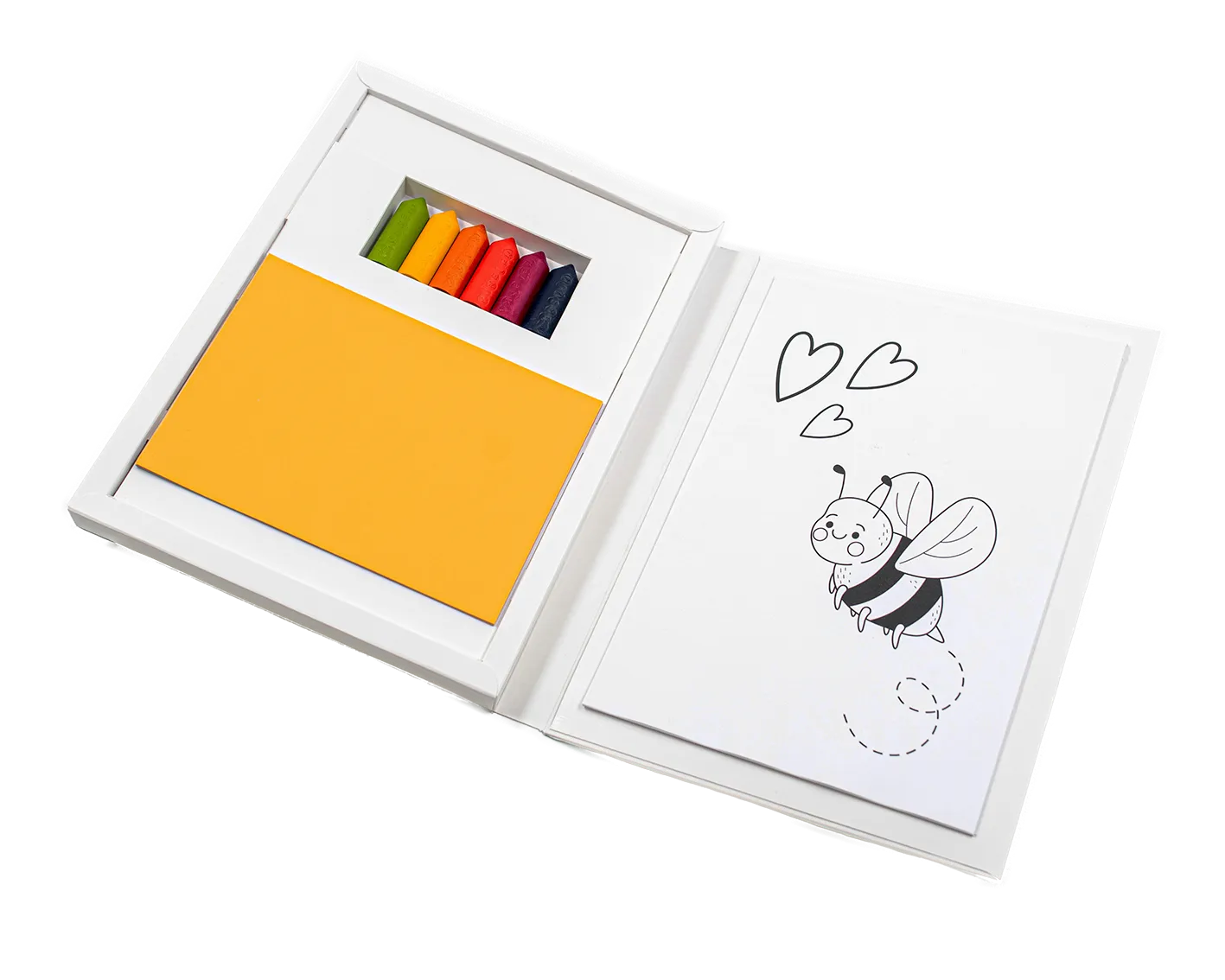 Set creativ cu creioane din ceara de albine, 6 culori - My first creativity set - Medenka