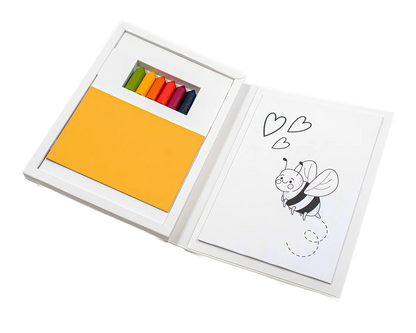 Set creativ cu creioane din ceara de albine, 6 culori - My first creativity set - Medenka