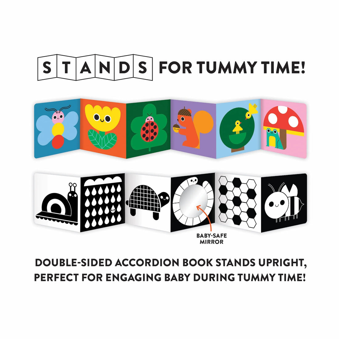 Carte senzoriala pentru bebe - My Tummy Book, Nature - Mudpuppy