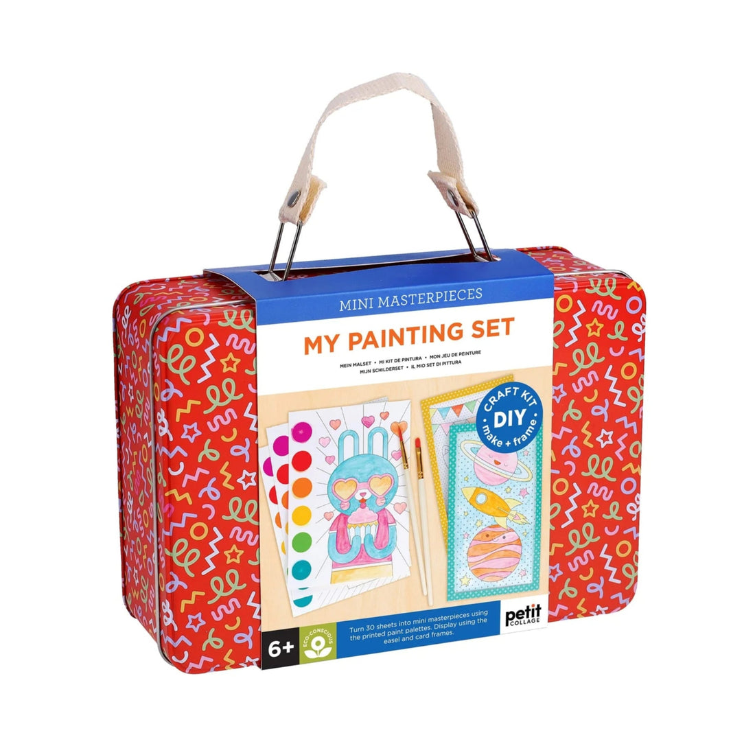 Kit creativ, Mini Masterpieces - Set de pictura portabil - Petit Collage