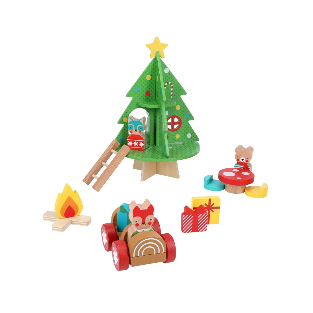 Set de joaca din lemn - Christmas Treehouse - Petit Collage
