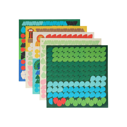Set creativ mozaic, 1000 stickere - Animal Friends - Petit Collage