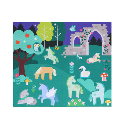 Mini set creativitate, 50+ stickere – Unicorn Forest – Petit Collage