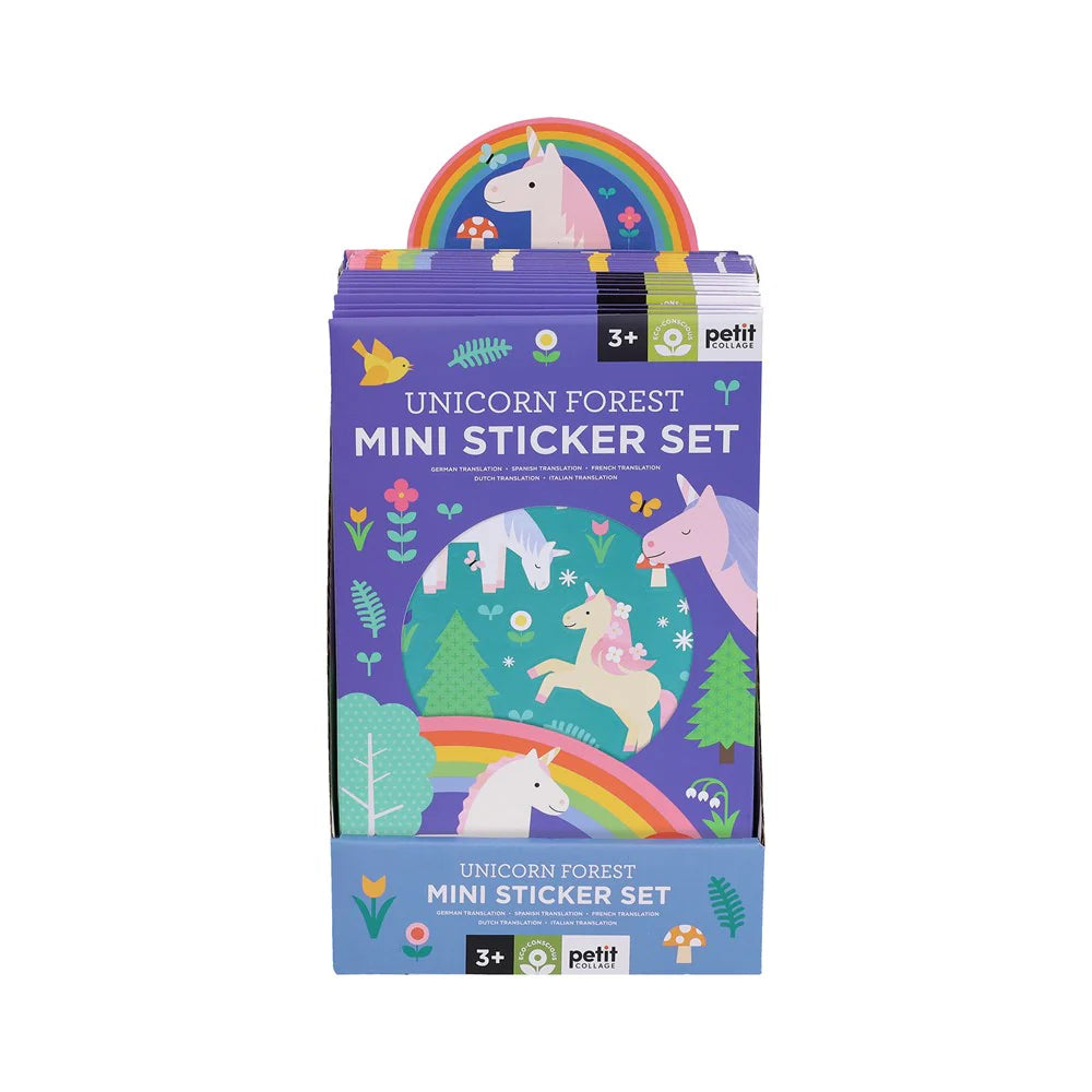 Mini set creativitate, 50+ stickere – Unicorn Forest – Petit Collage