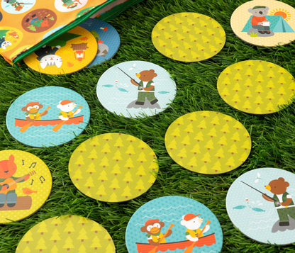Joc de memorie, 24 carduri - Little Campers - Petit Collage