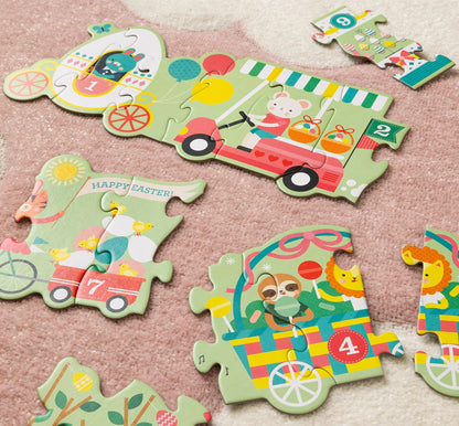 Puzzle luuung de podea, 30 piese - Easter Parade - Petit Collage