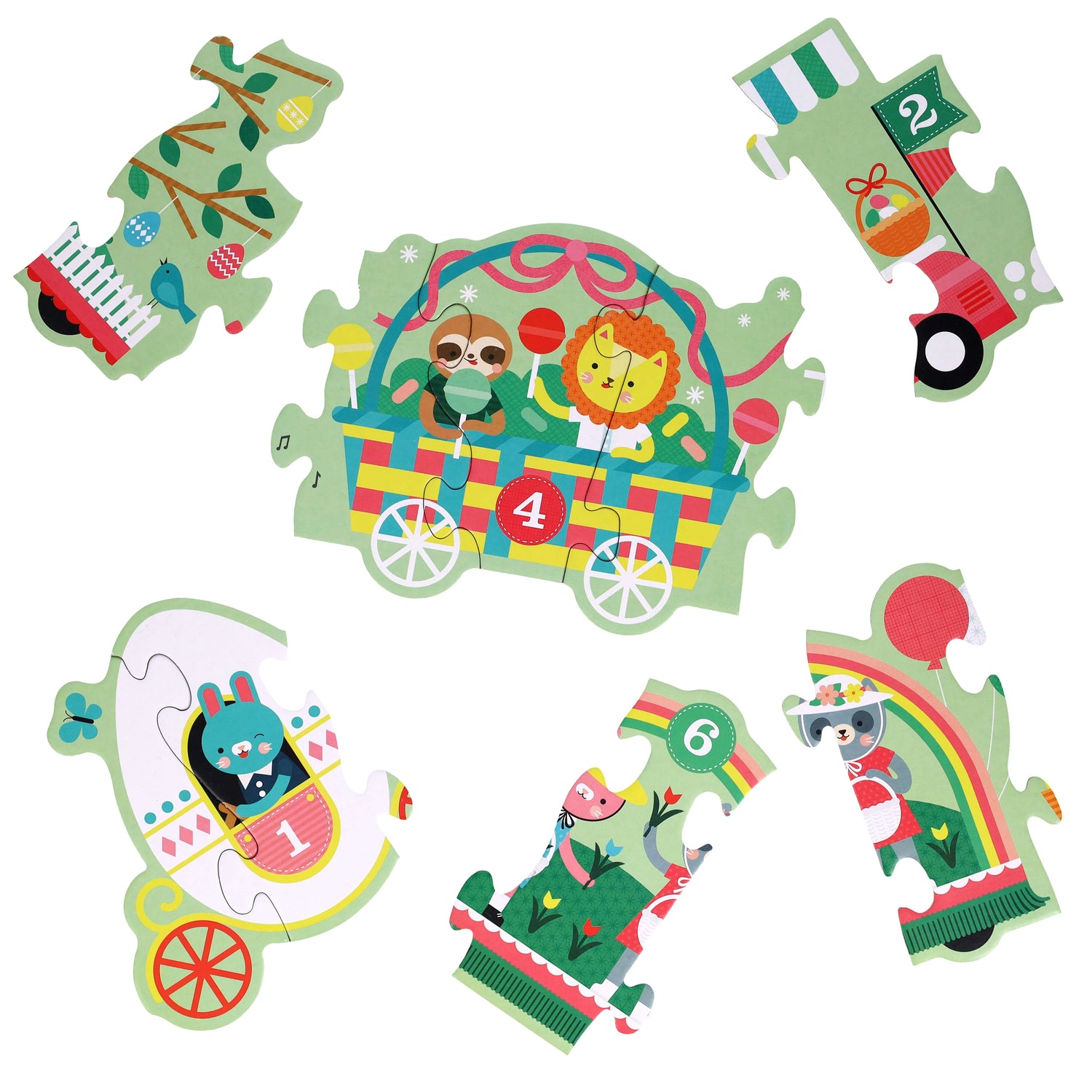 Puzzle luuung de podea, 30 piese - Easter Parade - Petit Collage