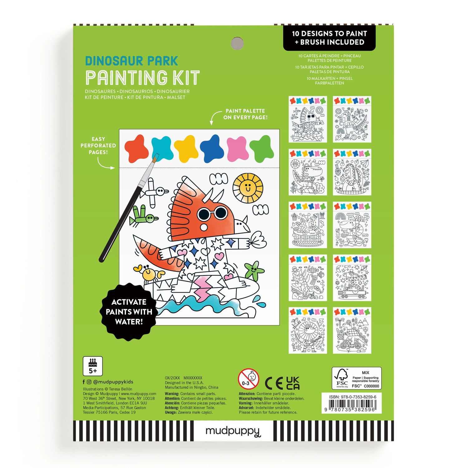 Set creativ de pictura, All in One - Dinosaur Park - Mudpuppy
