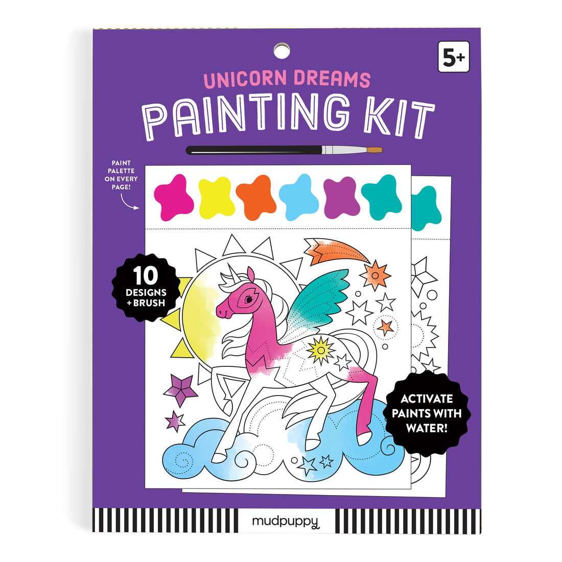 Kit pictura cu acuarele - Unicorn Dreams - Mudpuppy