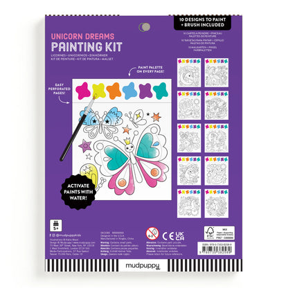 Kit pictura cu acuarele - Unicorn Dreams - Mudpuppy