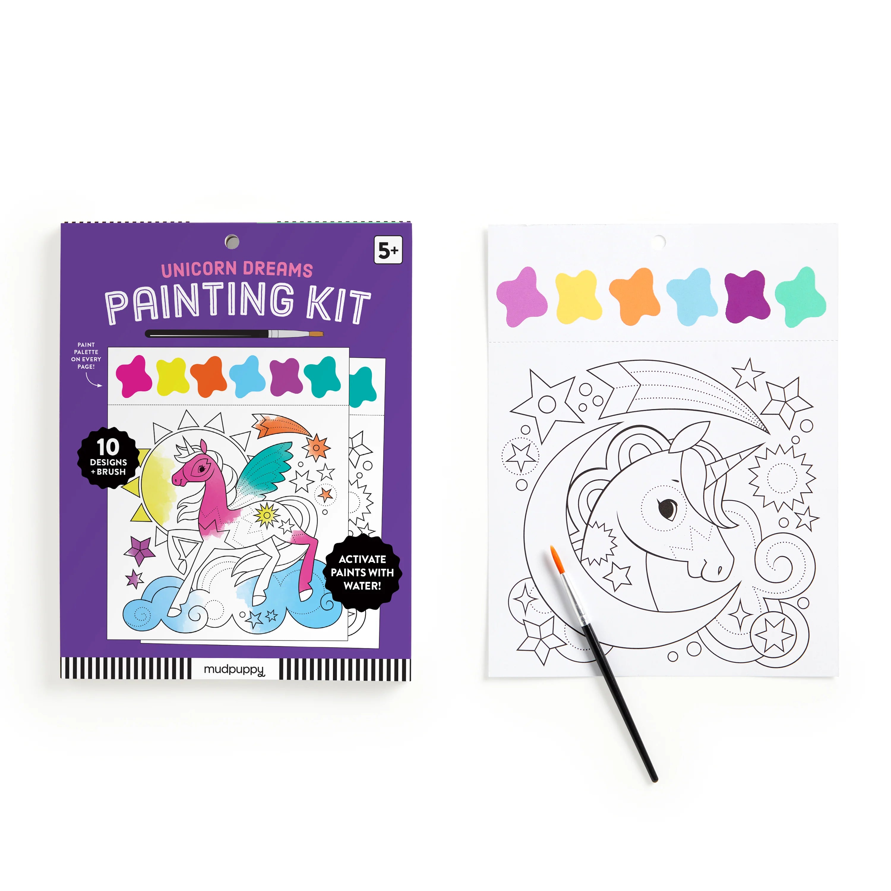 Kit pictura cu acuarele - Unicorn Dreams - Mudpuppy
