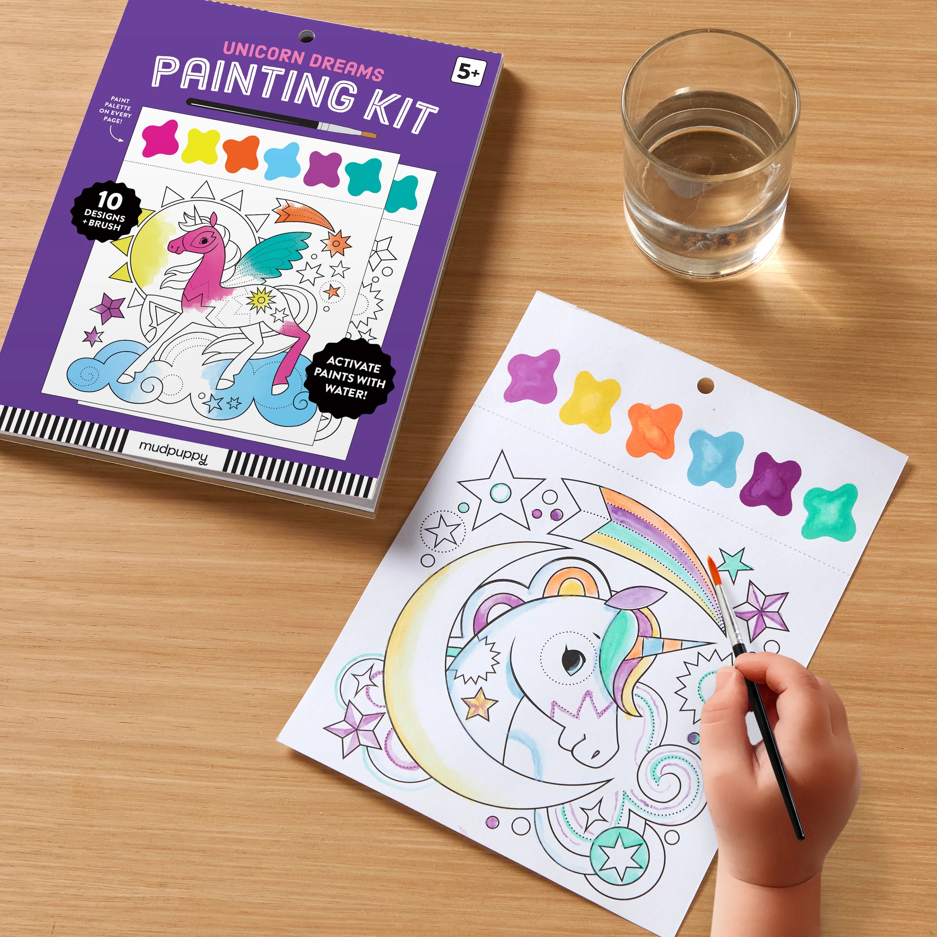 Kit pictura cu acuarele - Unicorn Dreams - Mudpuppy