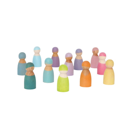 Figurine din lemn - Pastel Rainbow Friends - Grimm&