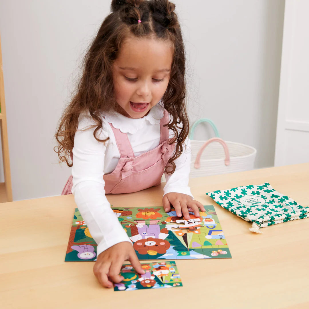 Puzzle On-the-Go, 36 piese - Happy Campers - Mudpuppy