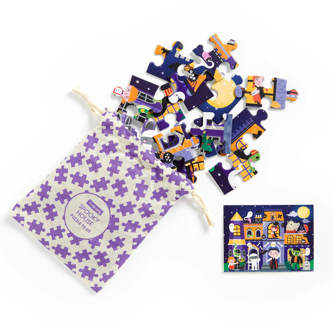 Puzzle On-the-Go, 36 piese – Spooky House – Mudpuppy