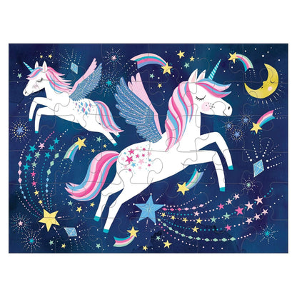 Puzzle On-the-Go, 36 piese - Unicorn Magic - Mudpuppy