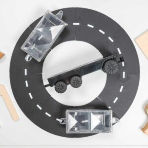 Set constructie magnetic, 50 piese – Rainbow Transport Pack – Connetix