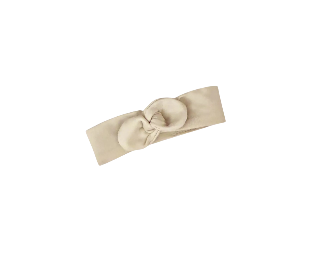Bentiță cu nod rotund pentru păpuși - Linen/Ecru - Minikane