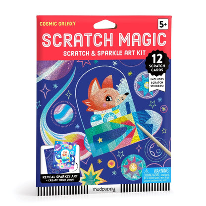Kit creativ, Scratch Magic - Cosmic Galaxy - Mudpuppy