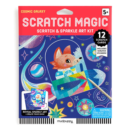 Kit creativ, Scratch Magic - Cosmic Galaxy - Mudpuppy